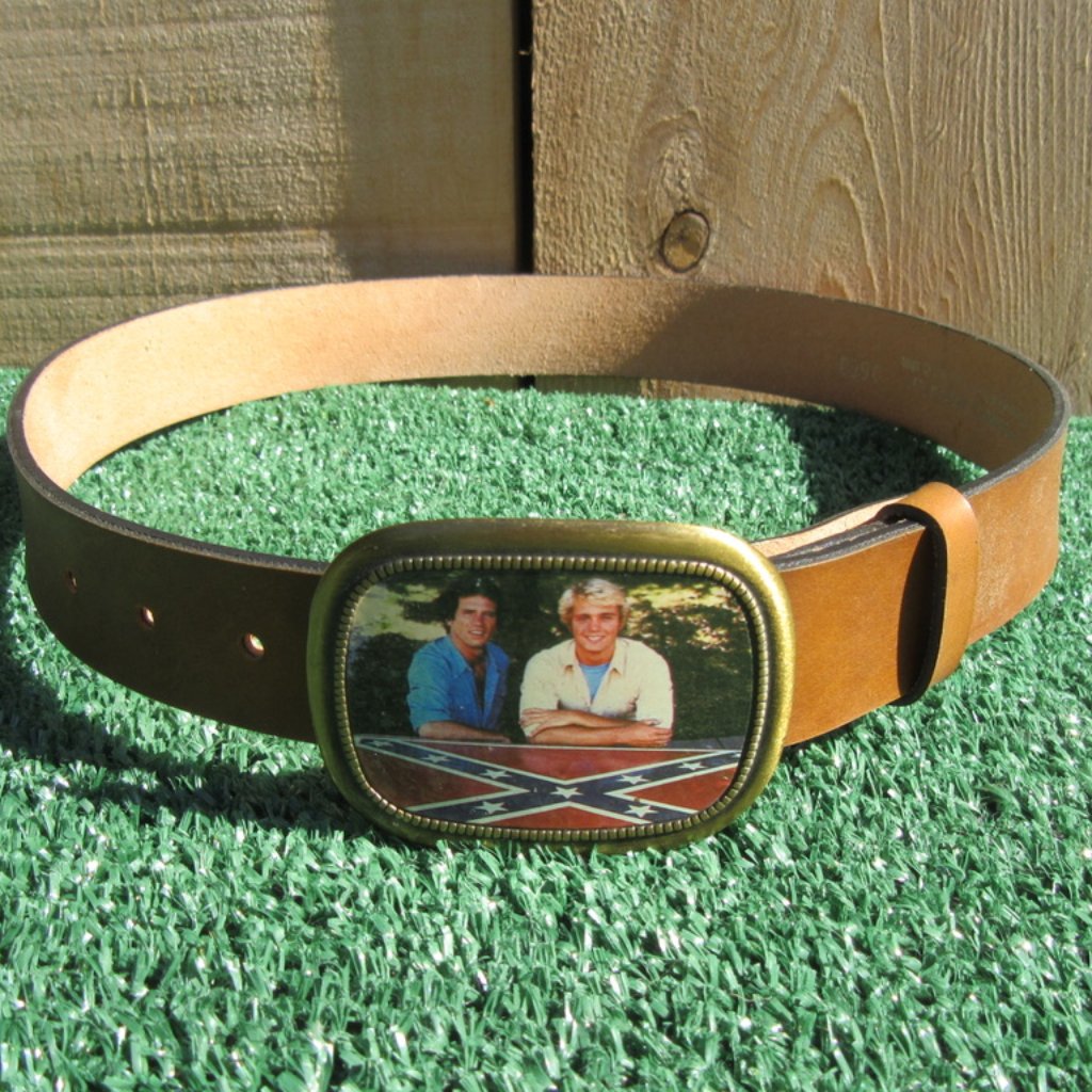 Vintage 198081 Brand New Dukes Of Hazzard Belt  Belt Buckle Size 26
